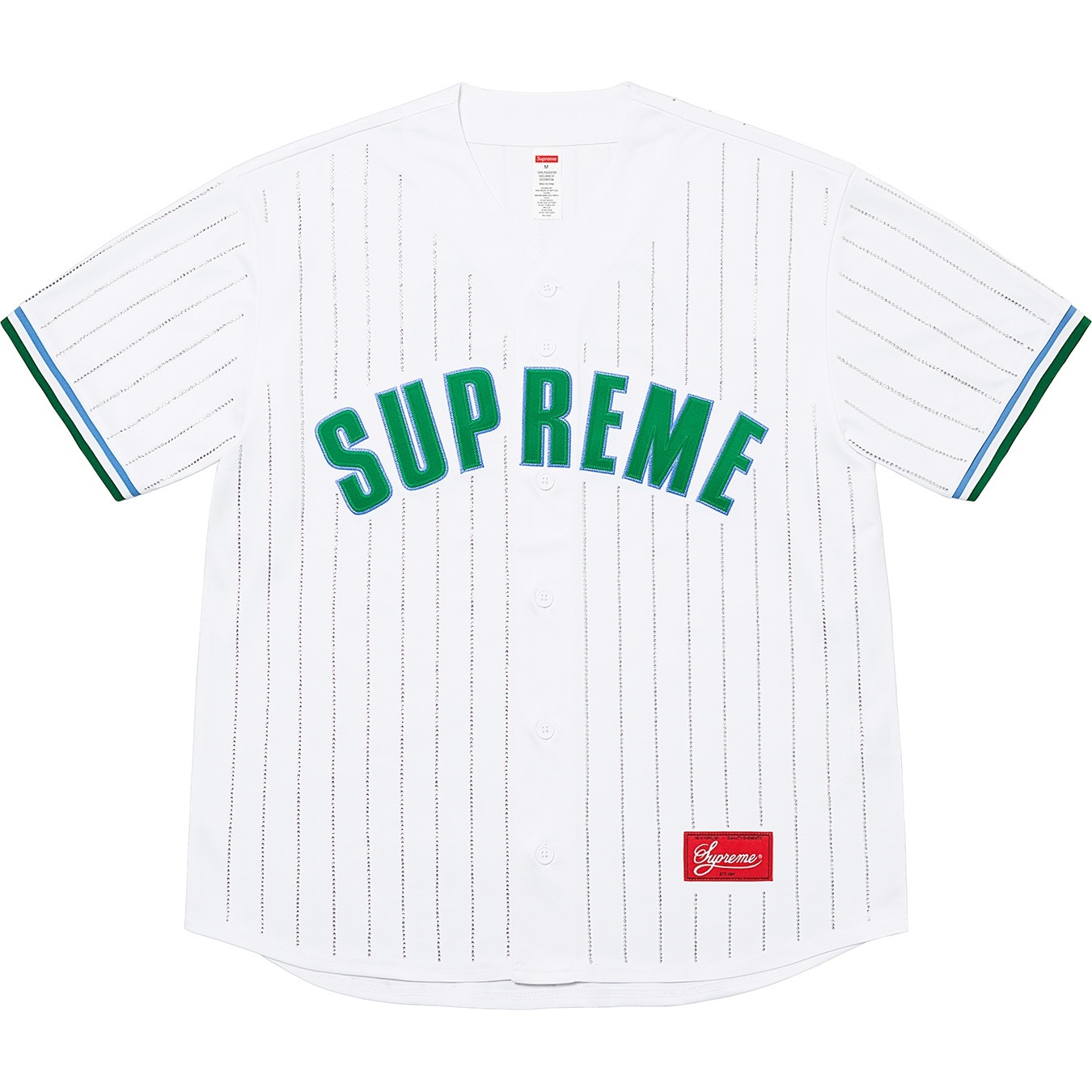 Rhinestone Stripe Baseball Jersey view 2